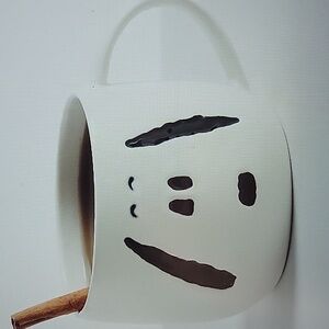 Pottery Barn Peanuts Snoopy Face Embossed Stoneware  Beagle 14 Oz Coffee Tea Mug